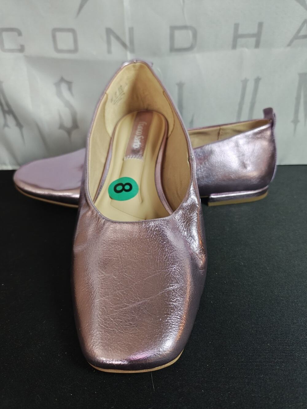 Franco Sarto $120 Women's 8 / 38.5 Vana Slip-On Leather Ballet Flats Purple New